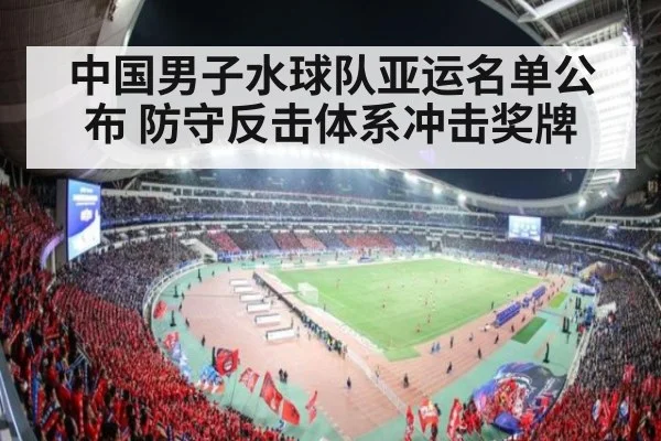 中国男子水球队亚运名单公布 防守反击体系冲击奖牌
